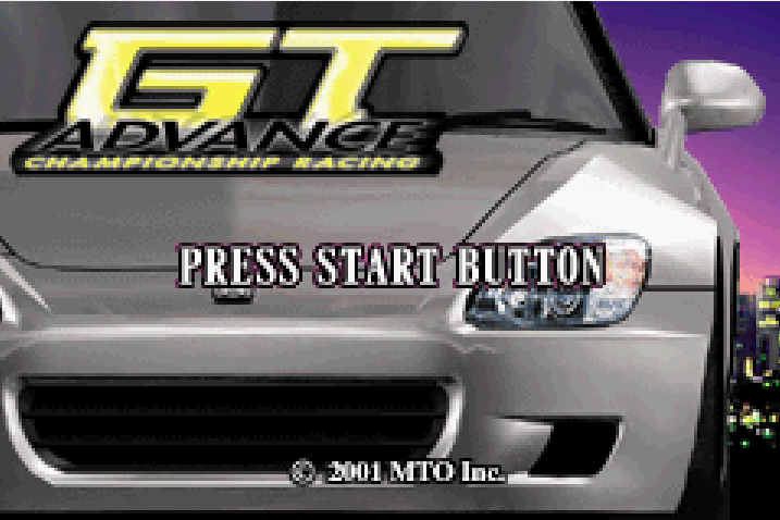 GT Advance Championship Racing Title Screen